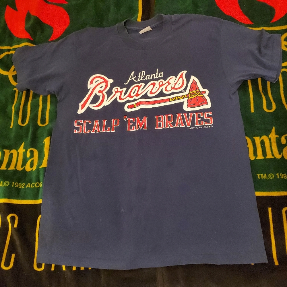 Atlanta Braves scalp em braves vintage rare